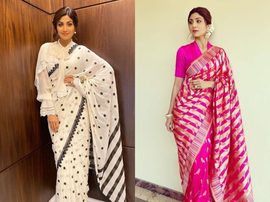 Ananya Panday To Shilpa Shetty: Hottest 2021 Saree Looks From Bollywood Babes - 2