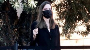 Angelina Jolie Dresses in All Black for A Shopping Trip in West Hollywood, See Pics