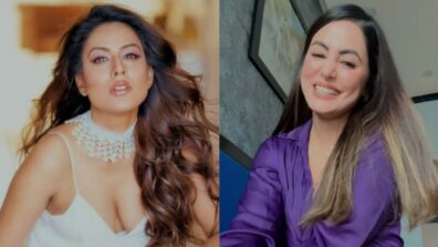 Angels on Earth: Hina Khan marks resplendent style in lilac deep neck shirt and see-through skirt, Nia Sharma sets fire in her white noodled strap midi dress