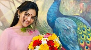 Athulyaa Ravi Spotted Wearing Hand-Printed Suit