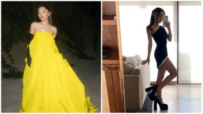 Attending a cocktail party? Ariana Grande’s yellow couture gown is perfect for you