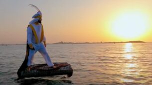 Watch: A Viral Video Of A Man Recreating Aladdin As He Rides On A ‘Magic Carpet’ Will Lift Up Your Mood