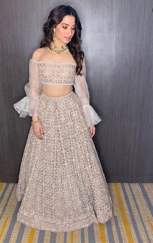 Beauties There! Off-White Lehenga Of Tamannaah Bhatia Is Perfect For Your Saturday Wedding Ceremony, Take Cues - 2