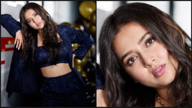 Beauty Queen: Bigg Boss fame Tejasswi Prakash sets oomph goals in blue, flaunts curvaceous midriff with swag