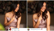 Blossoming Surbhi Jyoti invigorates Surbhi Chandna and Nakul Mehta in her strappy satin midi dress
