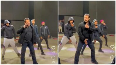 BTS Fun: Salman Khan spotted rehearsing ahead of Dabangg Tour, check out his swagger moves