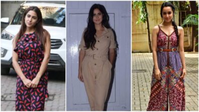 Classic jumpsuits are absolute ‘favourites’ for Sara Ali Khan, Katrina Kaif and Shraddha Kapoor and these pics are PROOF