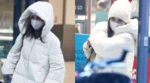 Cute & Cosy: Emilia Clarke Looks Like A Cute Snowman In White Padded Coat And Beanie, See Pics