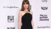 Dakota Johnson Sets Fire On Red Carpet With Her Black Bodycon Gown & Gold Chain: See Pics