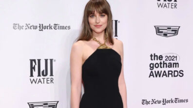 Dakota Johnson Sets Fire On Red Carpet With Her Black Bodycon Gown & Gold Chain: See Pics