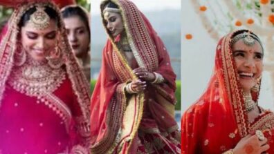 Deepika Padukone, Mouni Roy & Patralekha Paul: All Sabyasachi brides to smear your day in red lehengas