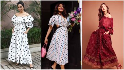 Deepika Padukone, Priyanka Chopra and Alia Bhatt set new vogue standards in polka dot maxi outfits, come fall in love