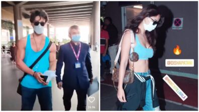 Disha Patani & Tiger Shroff hit a comeback from Maldives with Fashion Twinning moment