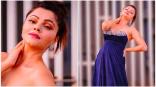 [Egyptian Queen] In Video Rubina Dilaik looks gorgeous in strapless deep-neck outfit