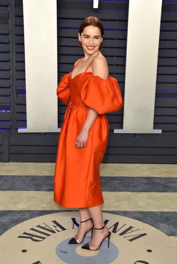 Emilia Clarke Stabs Heart in Red Dresses: Best Looks To Fall In Love - 1