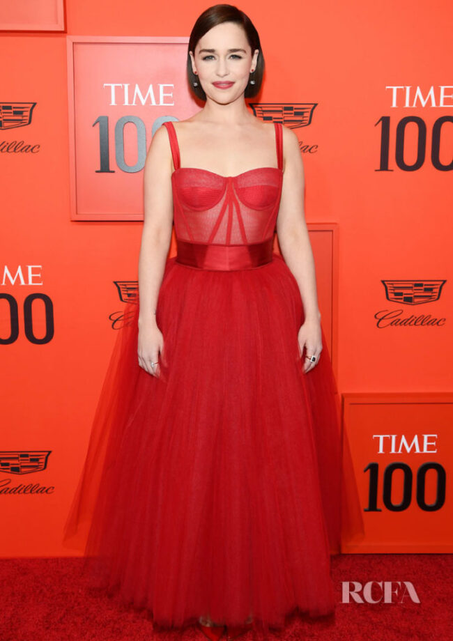 Emilia Clarke Stabs Heart in Red Dresses: Best Looks To Fall In Love - 2