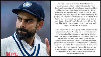 Every thing has to come to a halt: Virat Kohli quits as India Test captain, read official statement