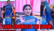 Fans Crowded The Show To See Sapna Choudhary Dance, Watch The Video