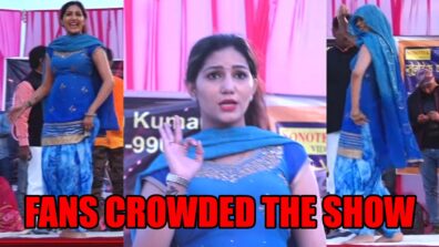 Fans Crowded The Show To See Sapna Choudhary Dance, Watch The Video