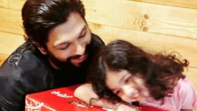 Father Love: Allu Arjun gets cutest welcome from daughter Allu Arha as he returns home after 16 days, check out