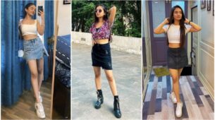 Flaunt Your Hot Legs In Denim Skirts Just Like Anushka Sen