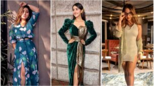 Flaunt Your Hot Legs In Thigh High Slit Outfits Like Ashnoor Kaur To Set Temperature Soaring