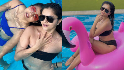 Friends Forever: Rubina Dilaik and Keerti Kelkar raise oomph in swimwear together, see viral pool video, Jasmin Bhasin winks