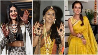 From Sonam Kapoor To Vidya Balan and Dia Mirza: Times when your favourite B-Town divas looked effervescent with mehendi