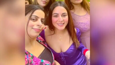 Girls Wanna Have Fun: Shraddha Arya sets temperature soaring in purple deep-neck bodycon dress, gives major BFF goals