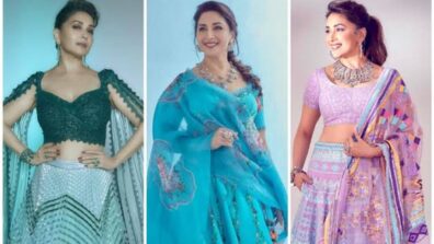 Have A Hot Wedding Guest Look With Madhuri Dixit Special Lehengas: See Pics