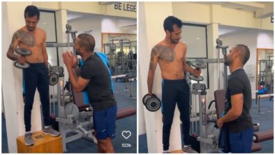 Hilarious: Shikhar Dhawan teases shirtless Yuzvendra Chahal in gym, fans go LOL