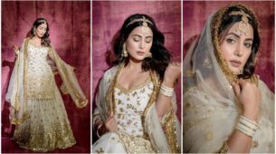 Hina Khan Looks Like An Absolute Apsara From Heaven In Beautiful Lehenga And Rose Ring: See Pic