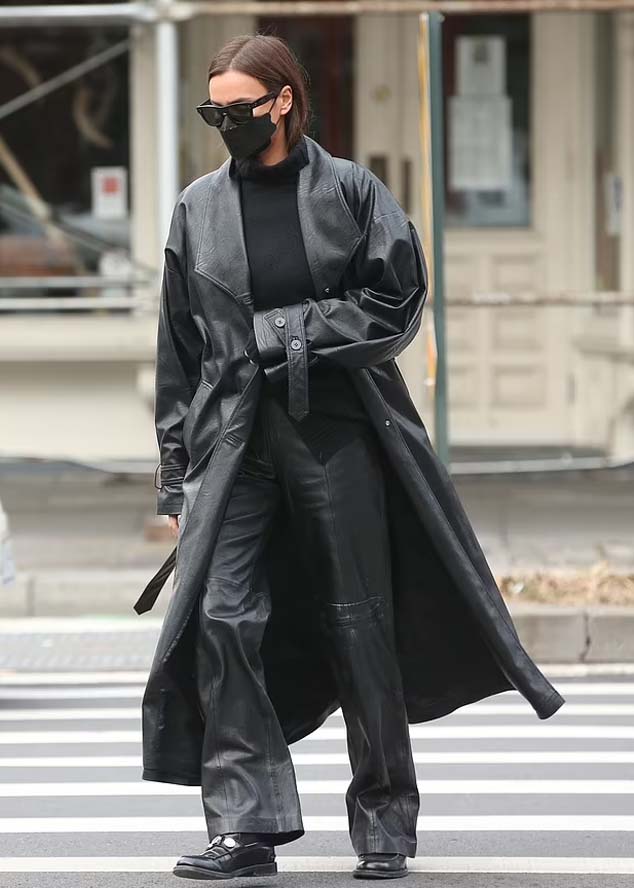 Irina Shayk Sports A Black Monochromatic Look As She Hits The Streets, Check Out Pictures - 0