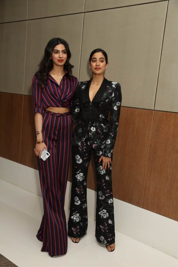 It takes two to glam up! Janhvi Kapoor & Khushi Kapoor clearly know how to ace the fashion looks with absolute ease - 2