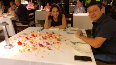 It’s who you have beside you: Madhuri Dixit goes on a romantic dinner date with her husband