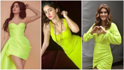 Janhvi Kapoor, Ananya Panday and Kriti Sanon are the best ‘curvaceous beauties’ in B-Town and their neon bodycon fashion proves it