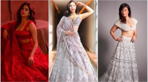 Janhvi Kapoor, Bhumi Pednekar & Kareena Kapoor’s Manish Malhotra lehengas are the ones to bookmark