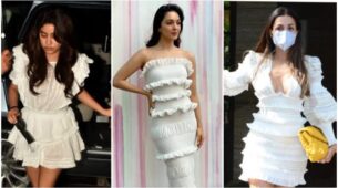 Janhvi Kapoor, Kiara Advani and Malaika Arora are ‘class apart’ in ruffle tiered white outfits, fans love it
