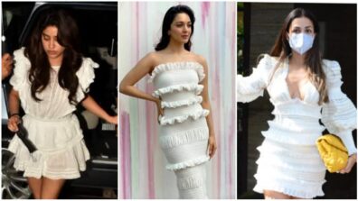 Janhvi Kapoor, Kiara Advani and Malaika Arora are ‘class apart’ in ruffle tiered white outfits, fans love it