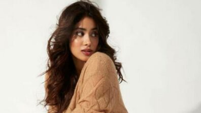 Janhvi Kapoor Making Sultry Statement In Brown Knitted Sweater, See Stunning Pics