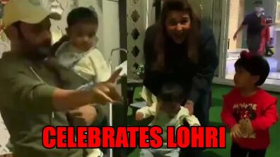 Kapil Sharma does bhangra with his kids Trishaan and Anayra at Lohri celebrations, check cute video