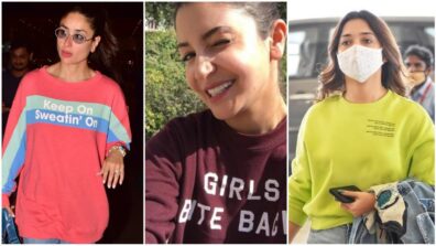 Kareena Kapoor, Anushka Sharma and Tamannaah Bhatia spice up oomph in crewneck sweatshirts, take cues