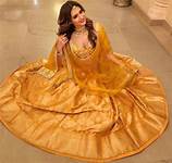 Karishma Tanna Looks Steaming Hot Wedding Guest Look In Golden Lehenga - 0