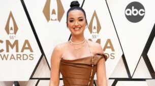 Katy Perry Styles In Brown Leather Dress And We Would Love Wearing It