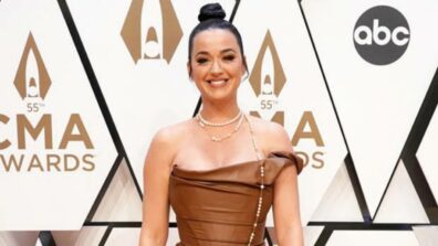 Katy Perry Styles In Brown Leather Dress And We Would Love Wearing It