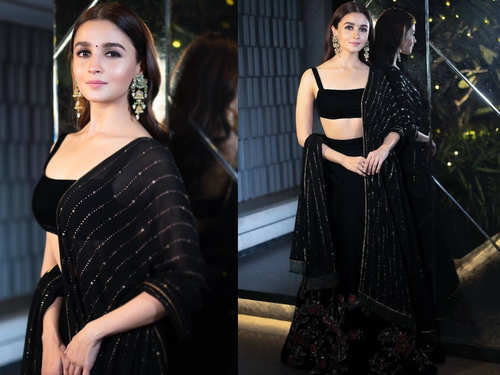 Kiara Advani And Alia Bhatt Spotted Wearing Similar Lehengas With Silk Detailing On Multiple Occasions - 1