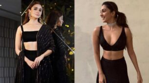 Kiara Advani And Alia Bhatt Spotted Wearing Similar Lehengas With Silk Detailing On Multiple Occasions
