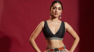 Kiara Advani’s black and white lehenga by JJ Valaya has a unique western touch to it, See Pics