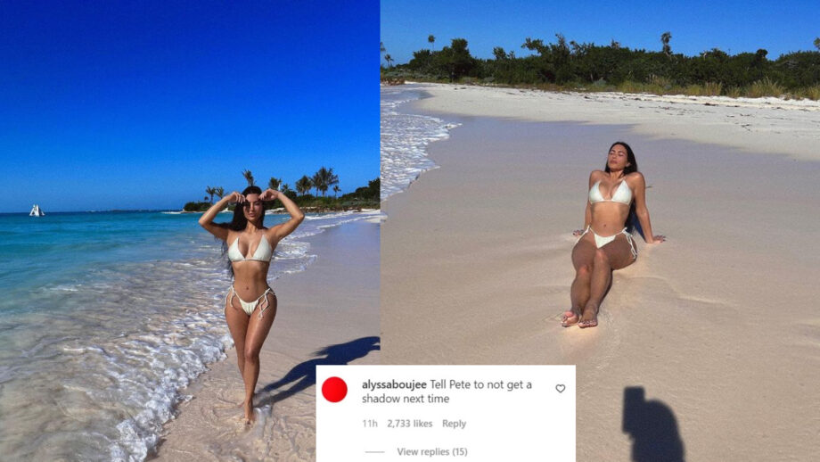 Kim Kardashian burns gram with bikini snap, fan posts message for her BF saying, 