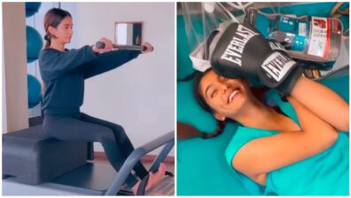 KKK 11 Fitness Diaries: Anushka Sen sweats it out in pilates session, Sana Makbul spotted boxing like a pro